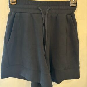 Varley Black Athletic Drawstring Shorts